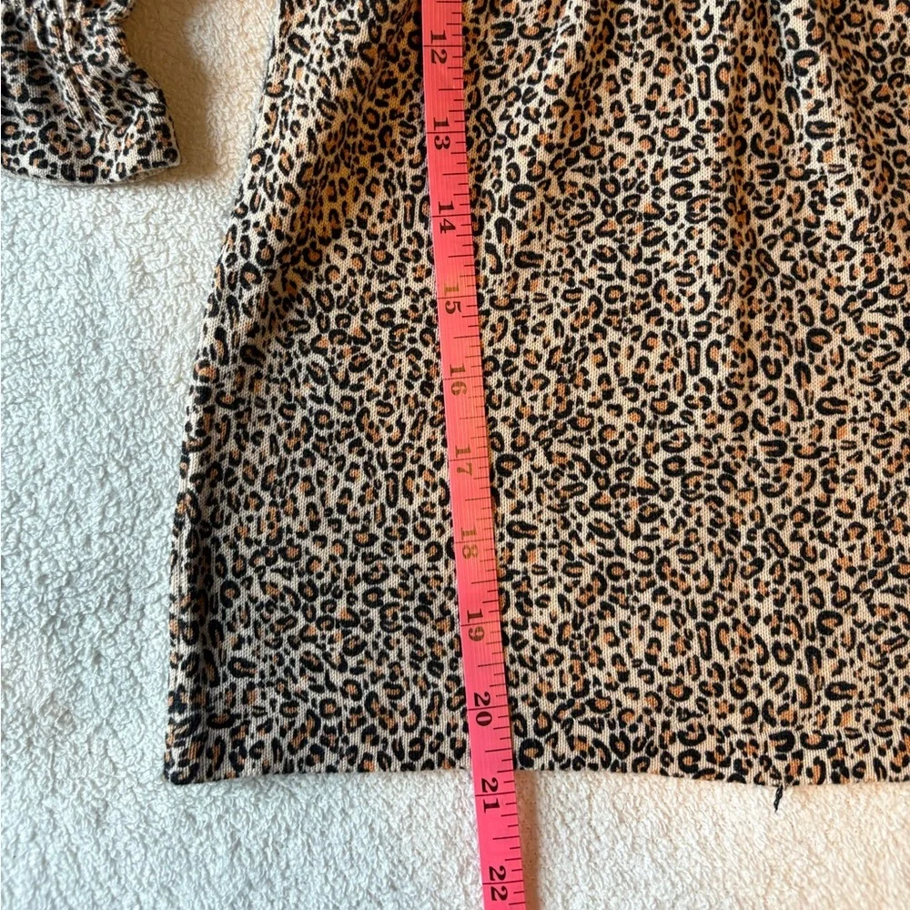 Gymboree NWT Tan and Black Animal Print Long Sleeve Dress, Sz 3T - Picture 5 of 6